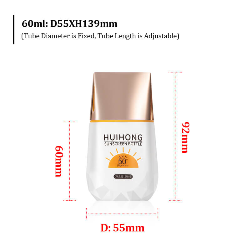 Empty Sunscreen Bottle Set Sunscreen Packaging Bottle