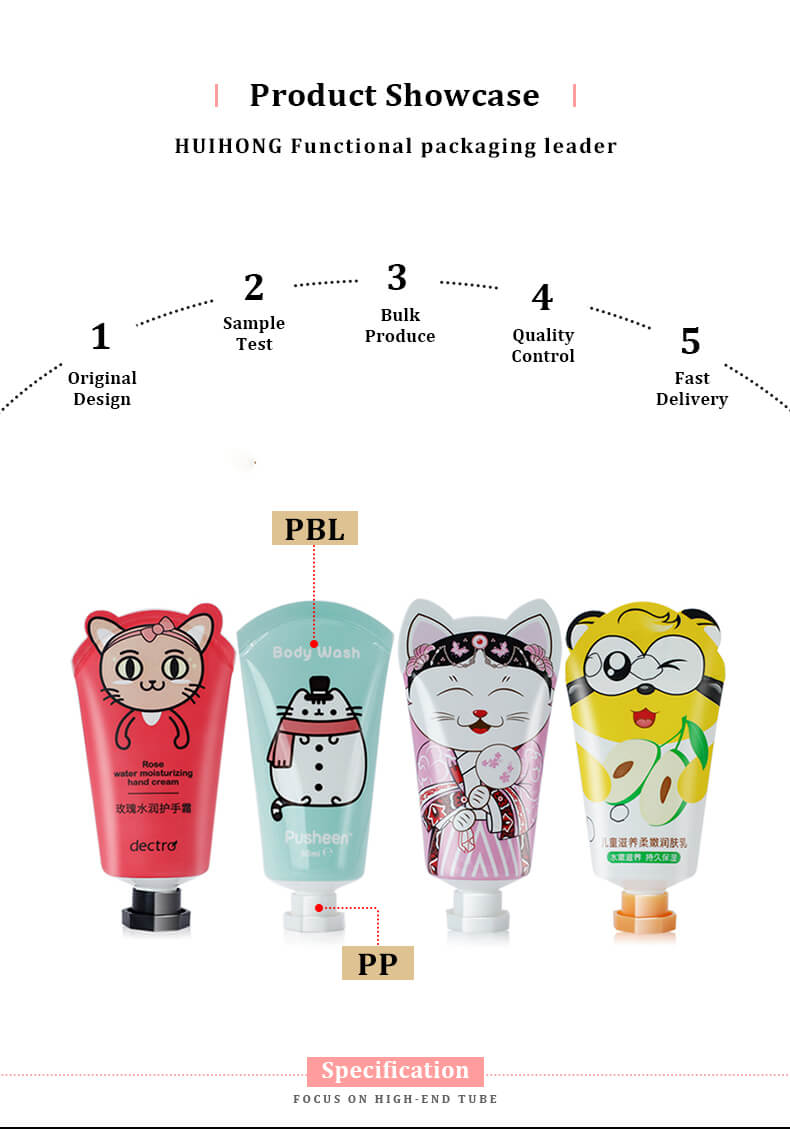 40ml Hand Cream Tube Cute Soft Hand Cream Tube