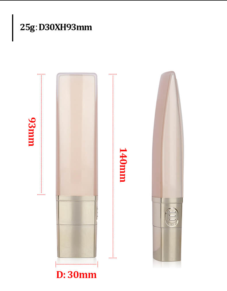 Eye Cream Tube Zinc Alloy Head Vibration Tube