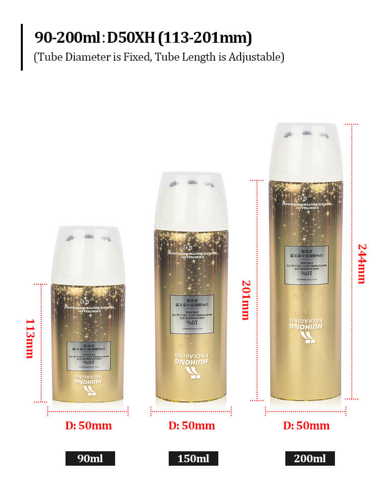 Custom ABL Cosmetic Tube Stainless Roller Massage Tube