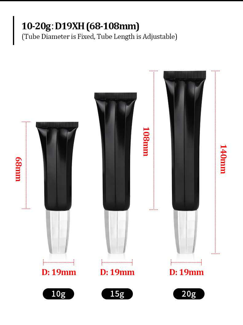 Biodegradable Lip Balm Tube Foldable PE Lip Balm Tube