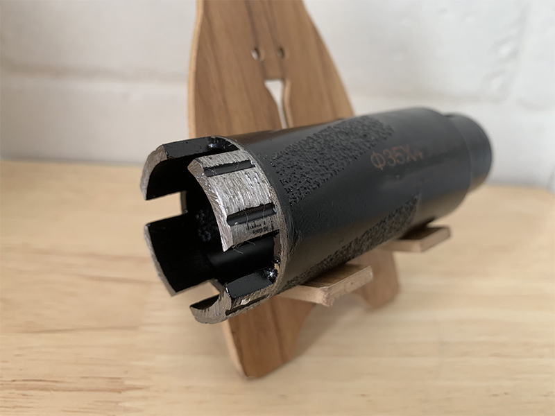 faucet hole drilling tool