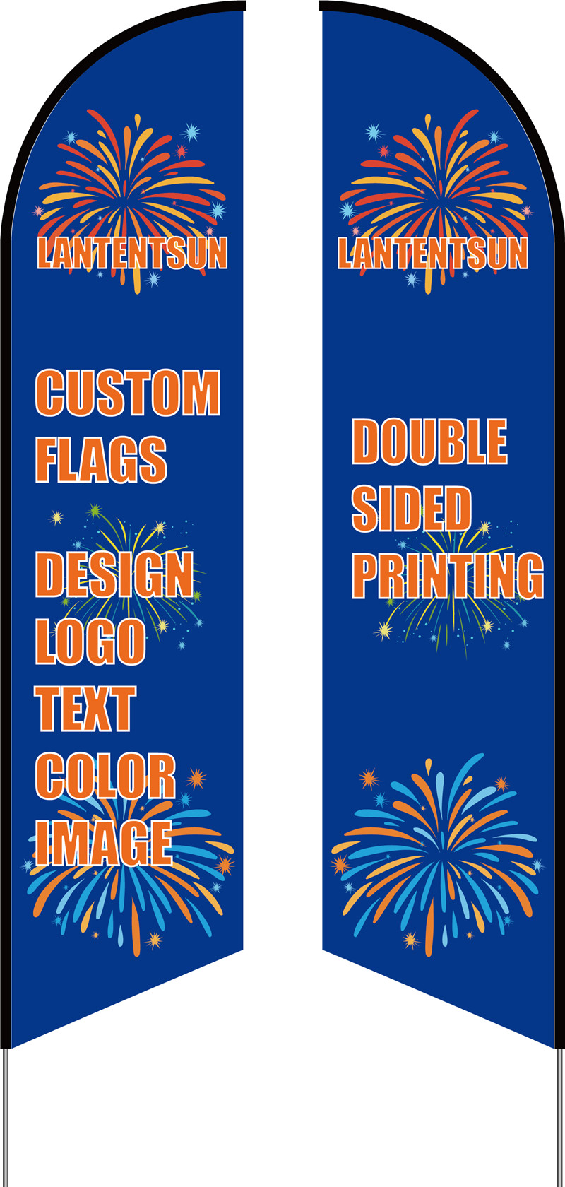 custom feather banner