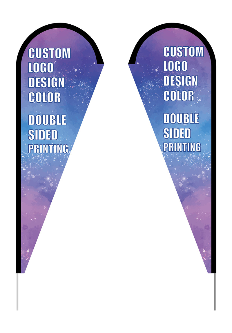 customized teardrop flags