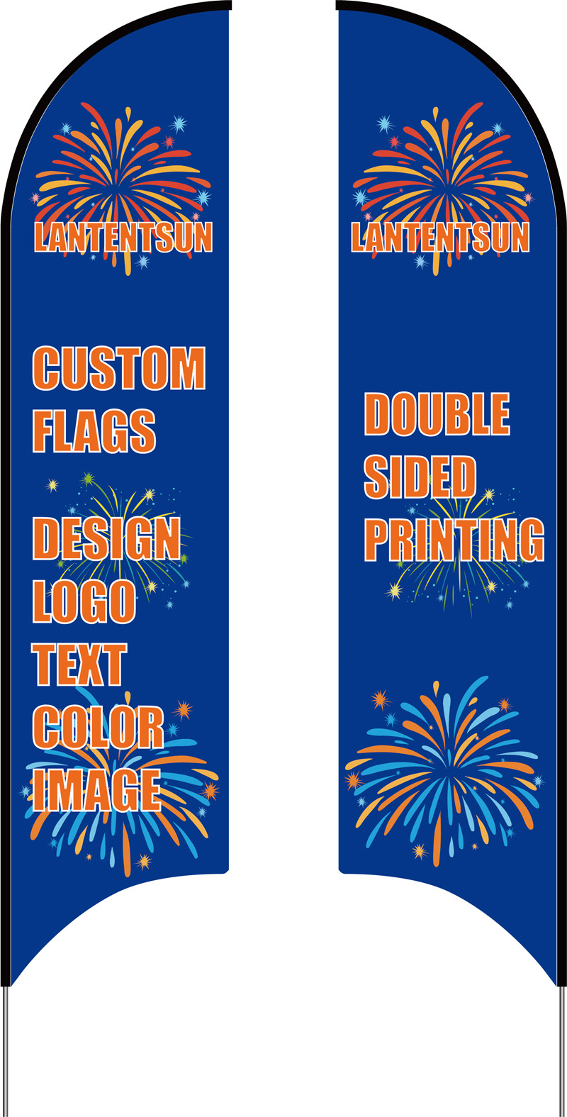 custom feather flags