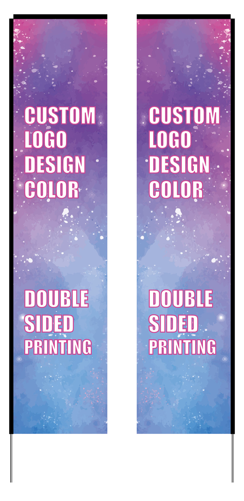 customized rectangular flags