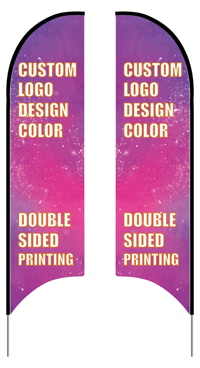 Double Side Feather Flags feather flag kit