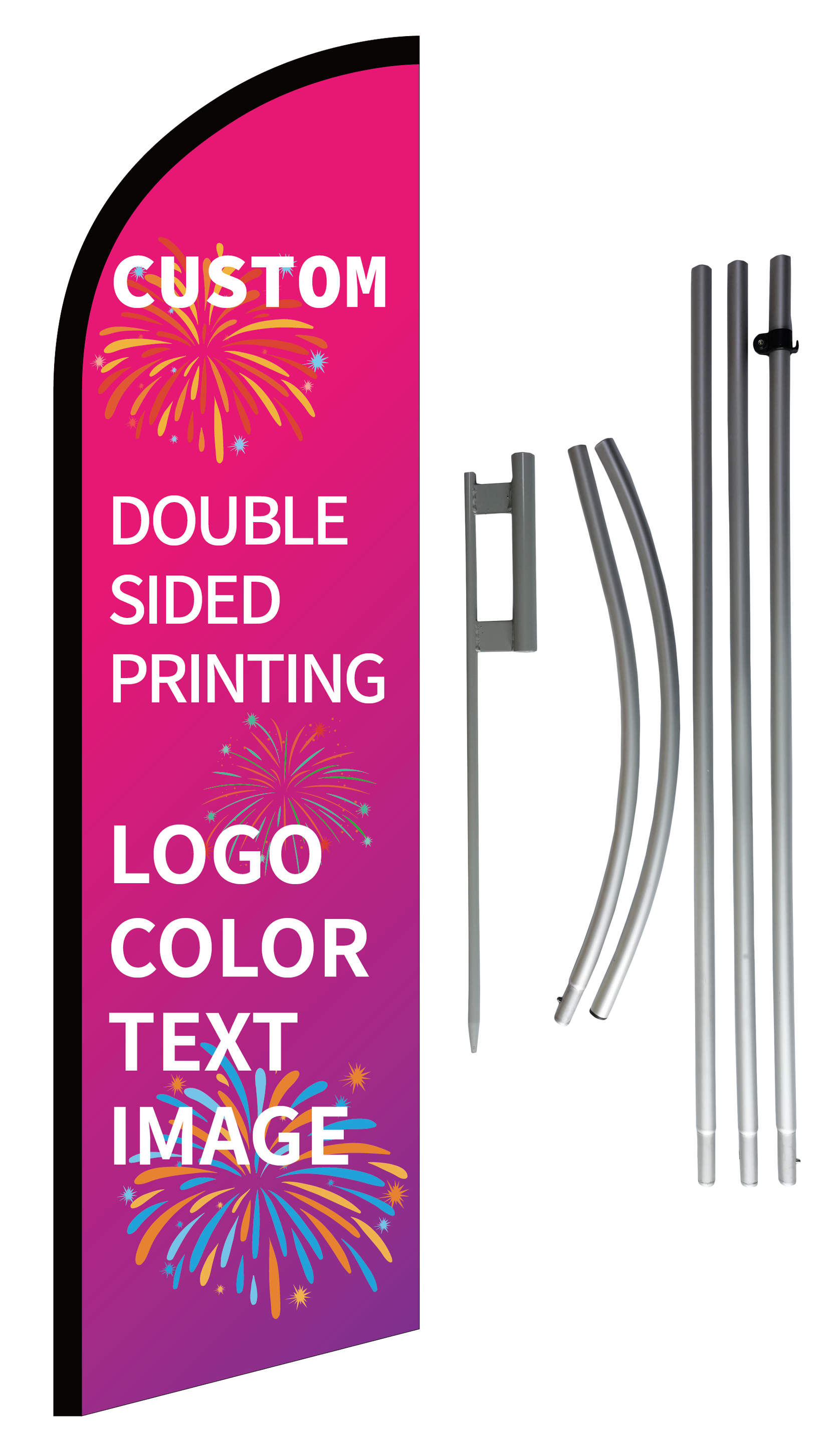 Custom feather banner