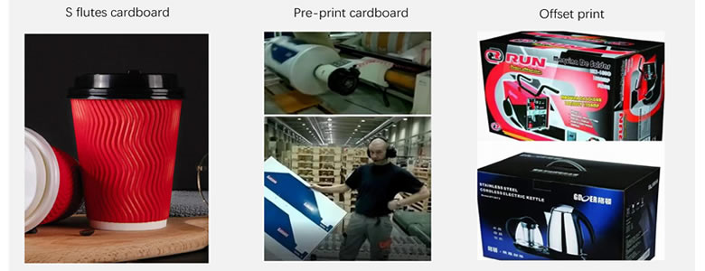 Offset print process of 2ply cardboard Different use for 2ply corrugated cardboard
