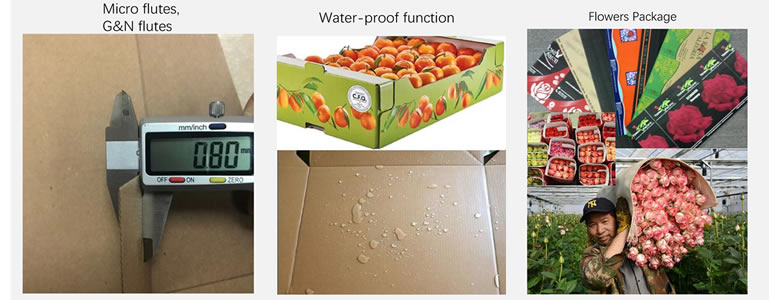 Waterproof coating for 2ply cardboard Differnt use for 2ply corrugated cardboard