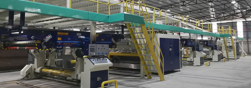 Pro Plus 5ply corrugated line Fully automatic corrugated line with high speed running