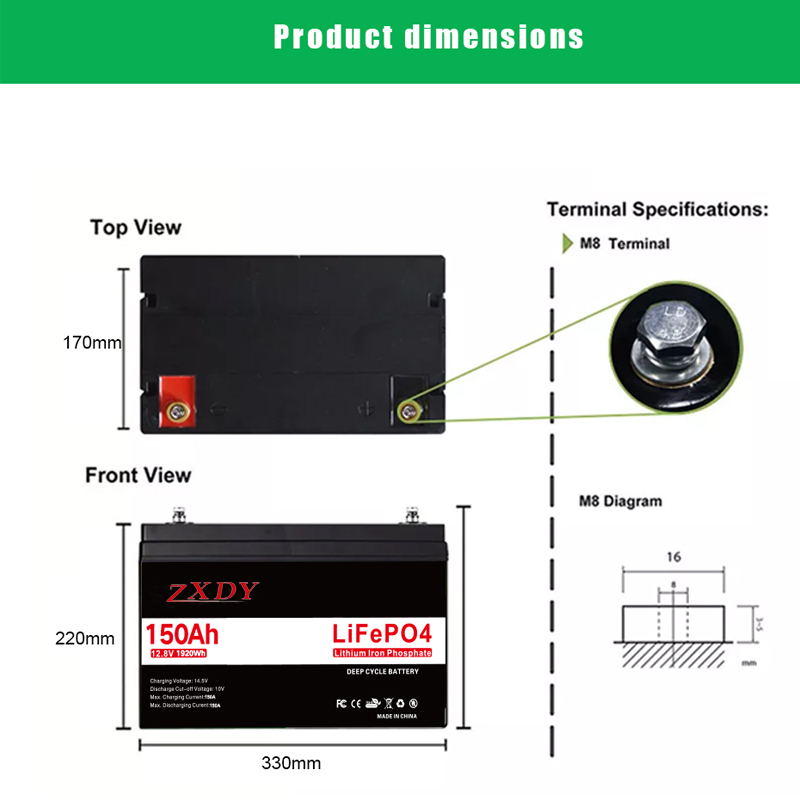 Deep Cycle Lead Acid Lithium Battery 