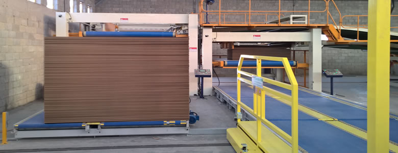 Automatic down stacker Corrugated machine down stacker connect to conveyer system
