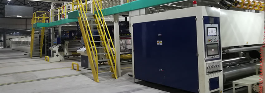 Automatic 5ply corrugated line High speed running corrugated machine