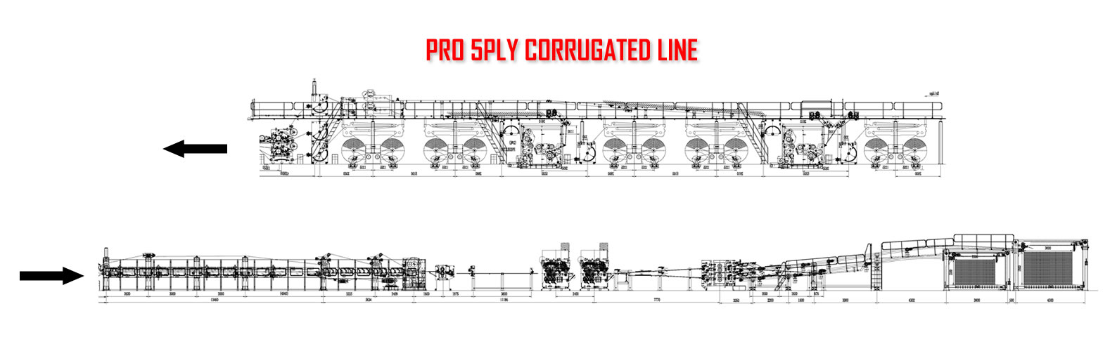 Professional high speed corrugated line