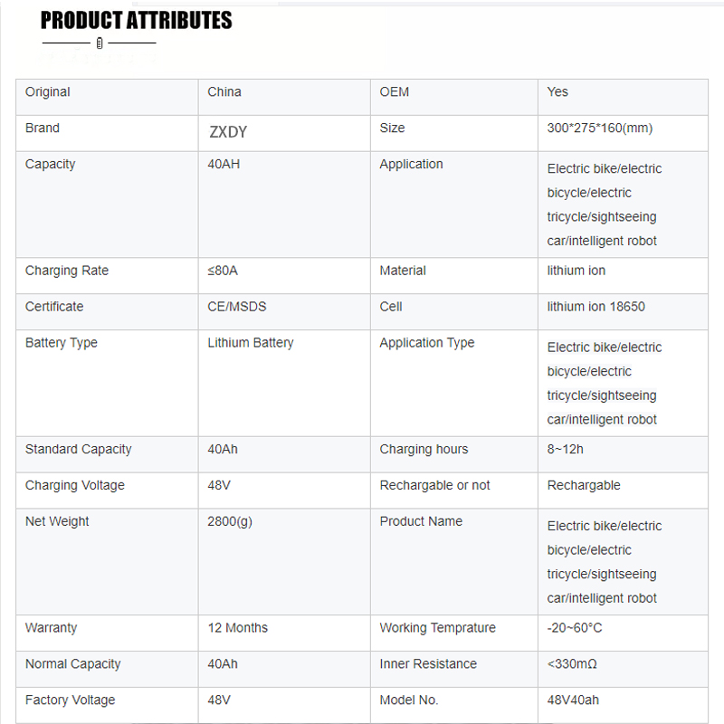 48v ion lithium battery manufacturers