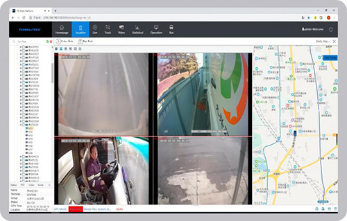 Intelligent MDVR Web Tracking Platform OEM