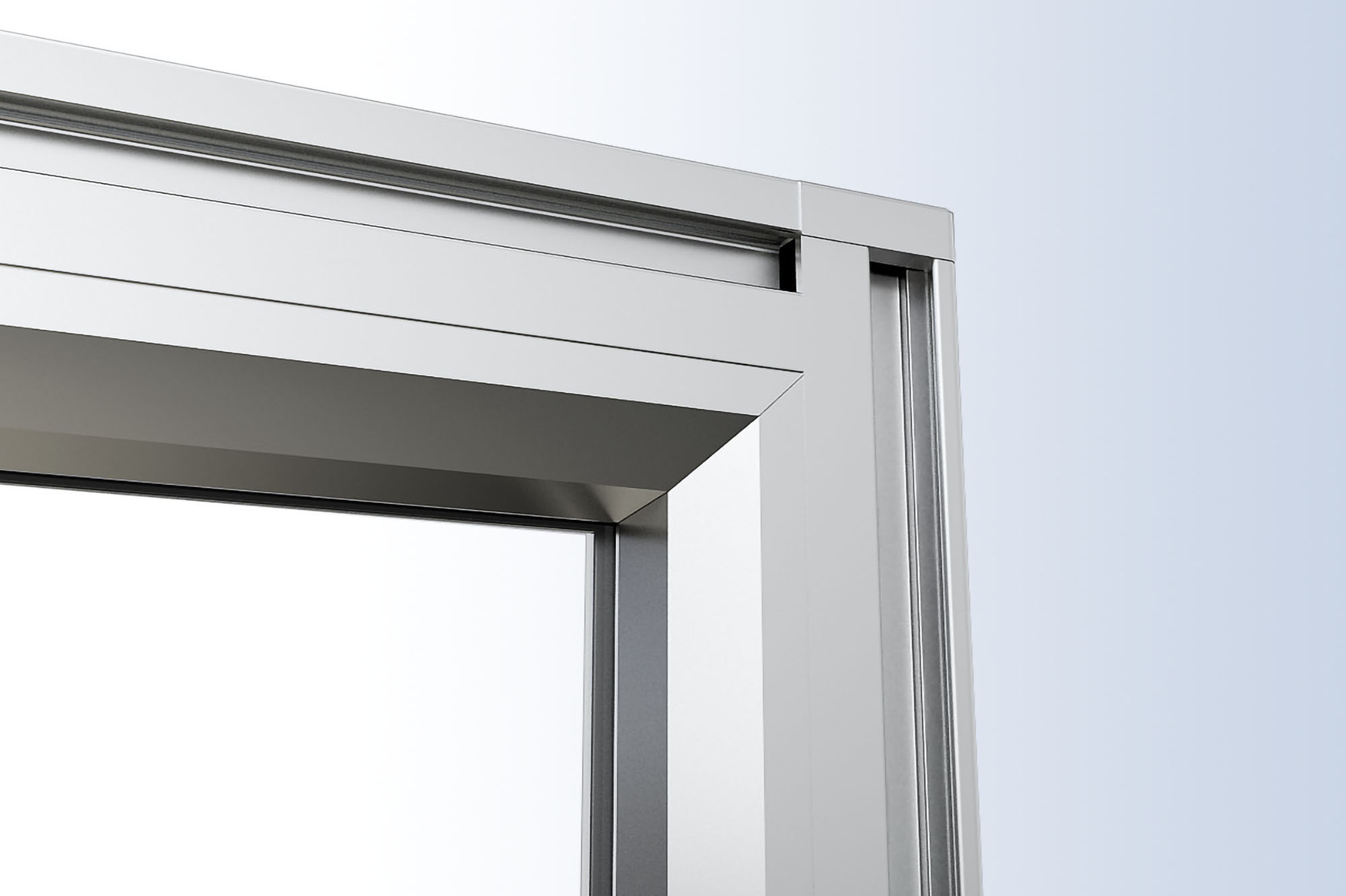 Aluminium frame details