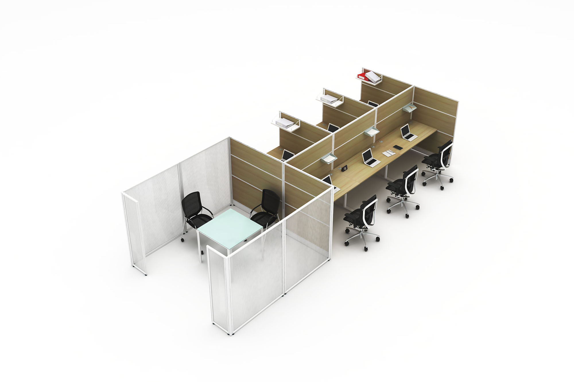 partitions and meeting rooms