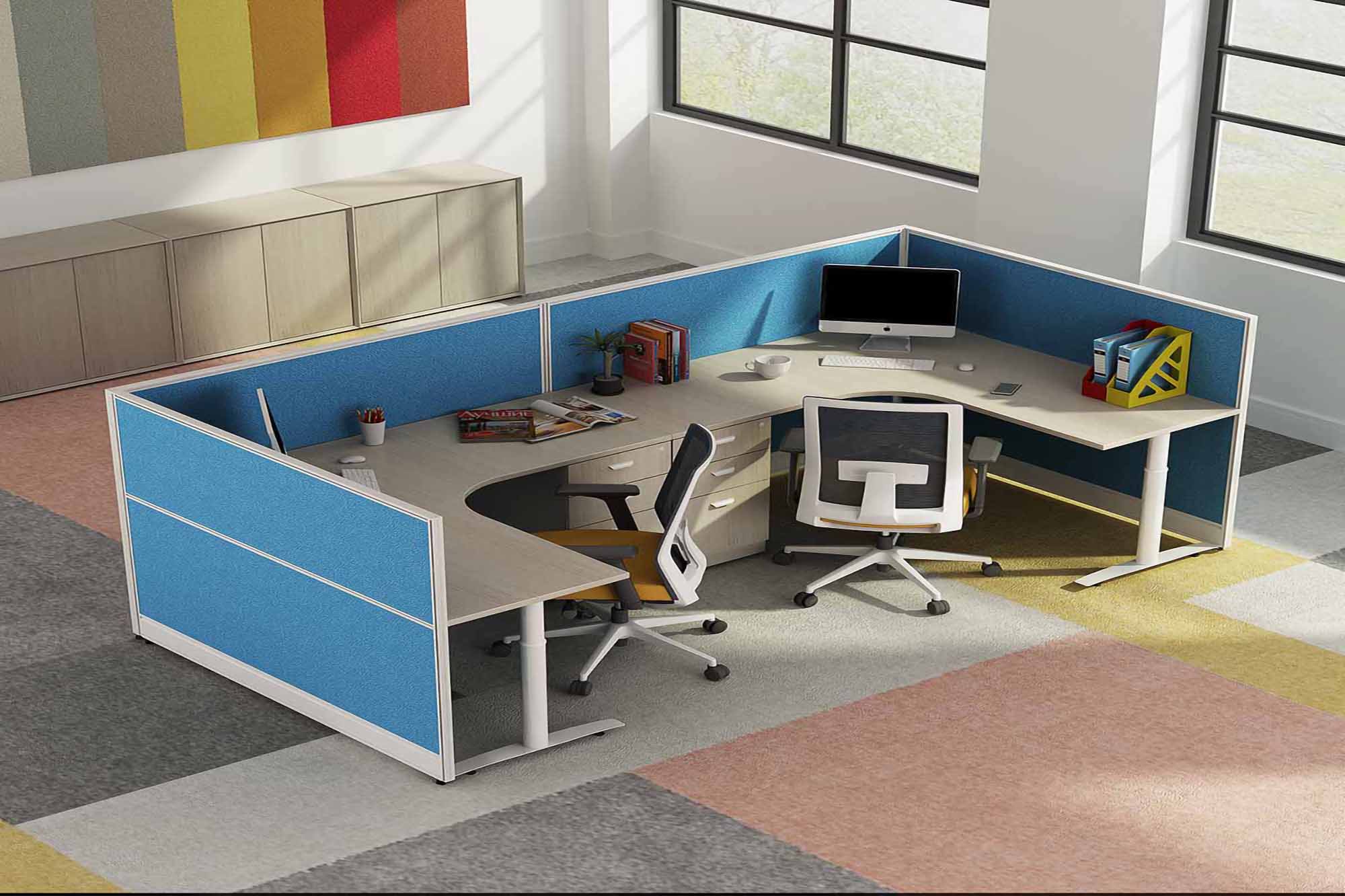 Full floor office screen