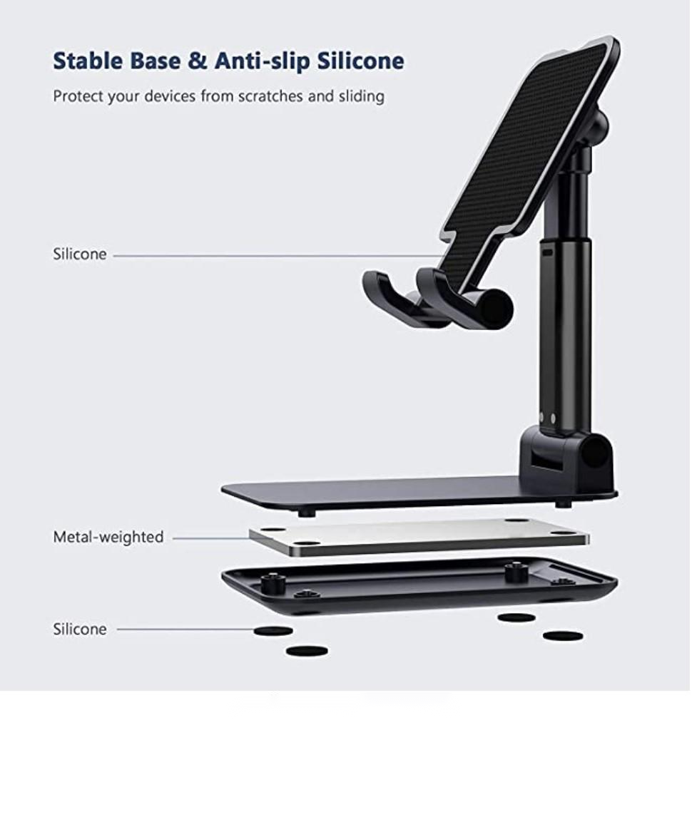 Tablet stand for desktop