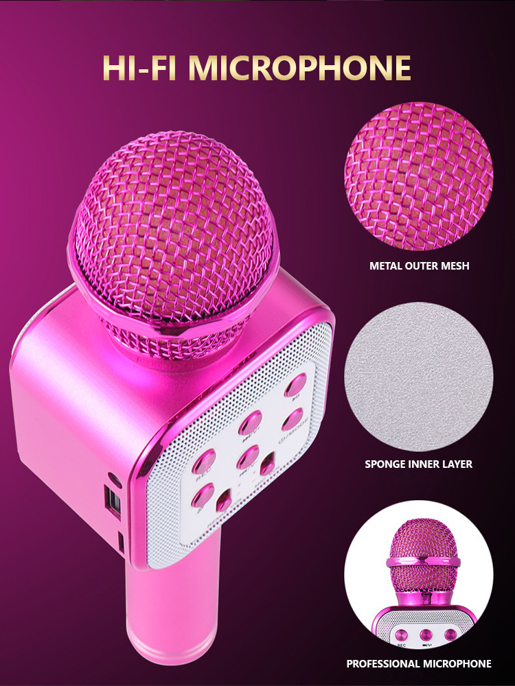 wireless microphone with led light for export