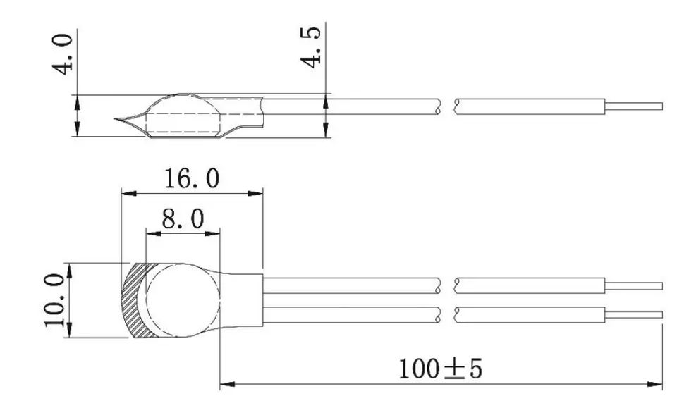 S01 thermal protector drawing