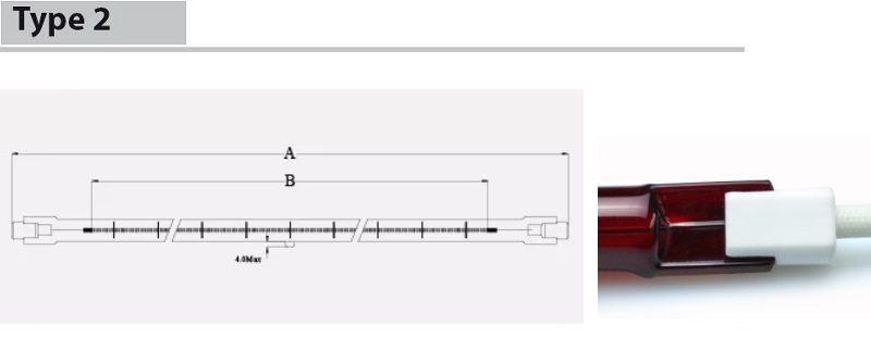 short wave infrared heater lamp ruby