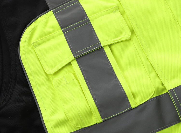 Men's padded hi vis vest