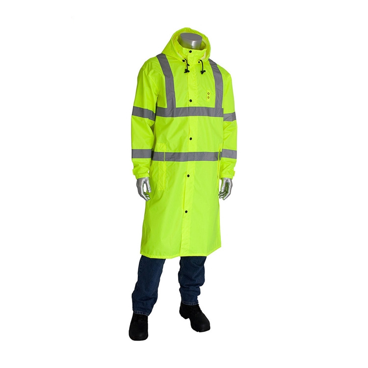 High visibility rain coats