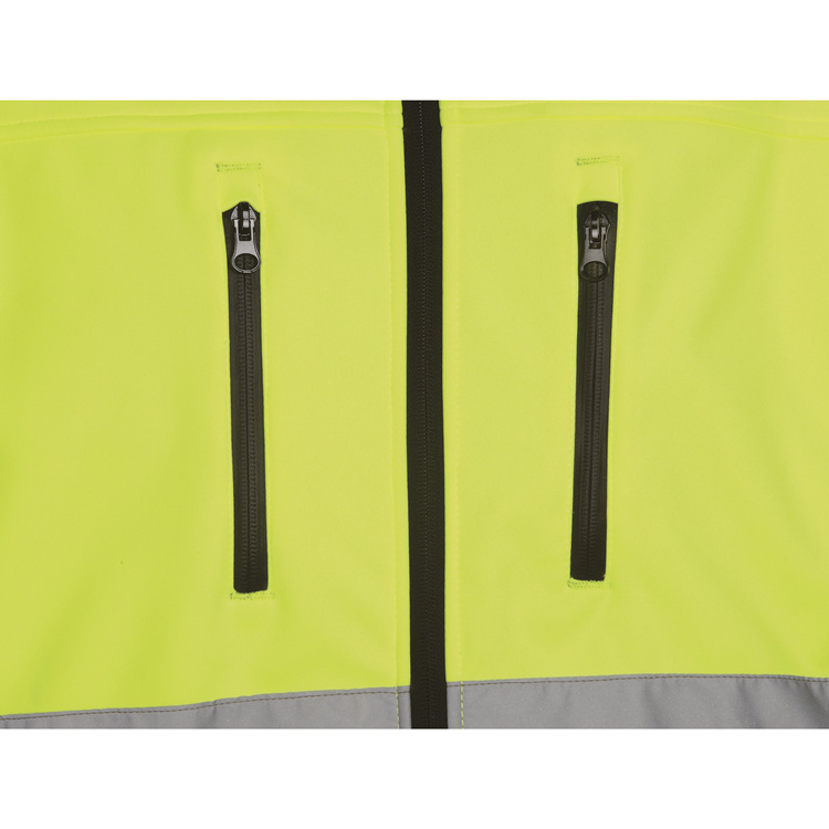 Men's Reflective Hi Vis Softshell Work Jacket 