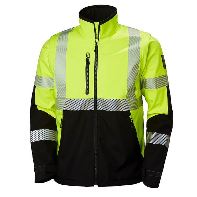 Men's Waterproof Safety Hi Vis Rain Jacket 