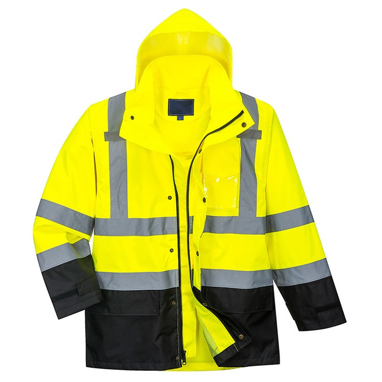 High visibility rain coats