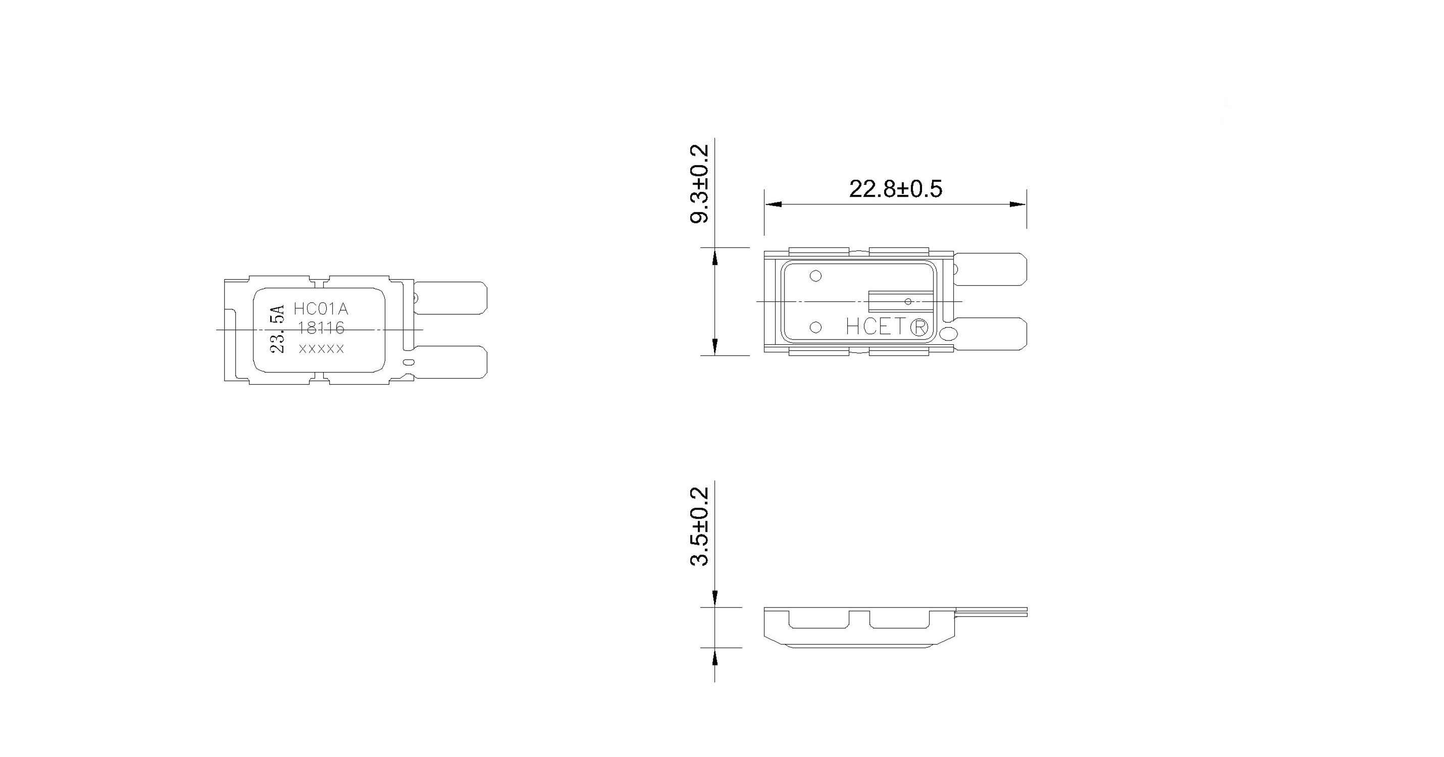 bimetal temperature switch drawing