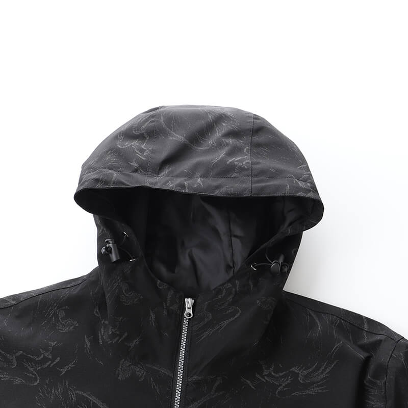 Half zip up windbreaker