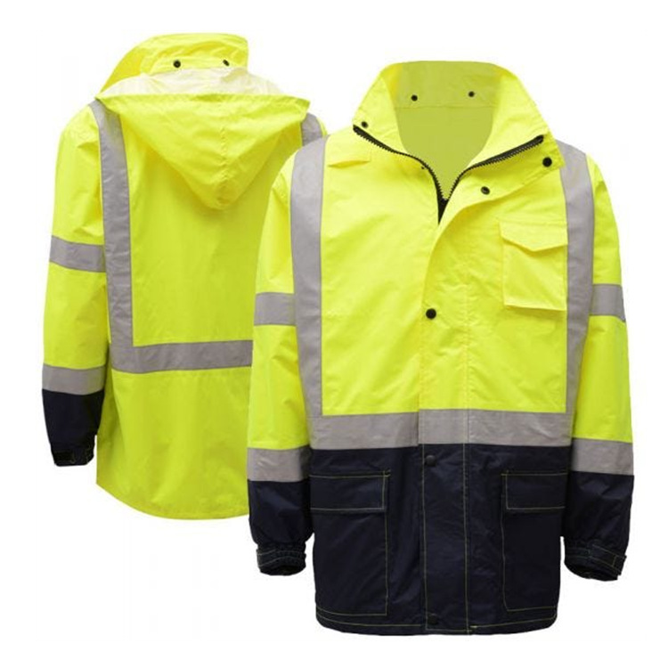 Mens yellow rain jacket