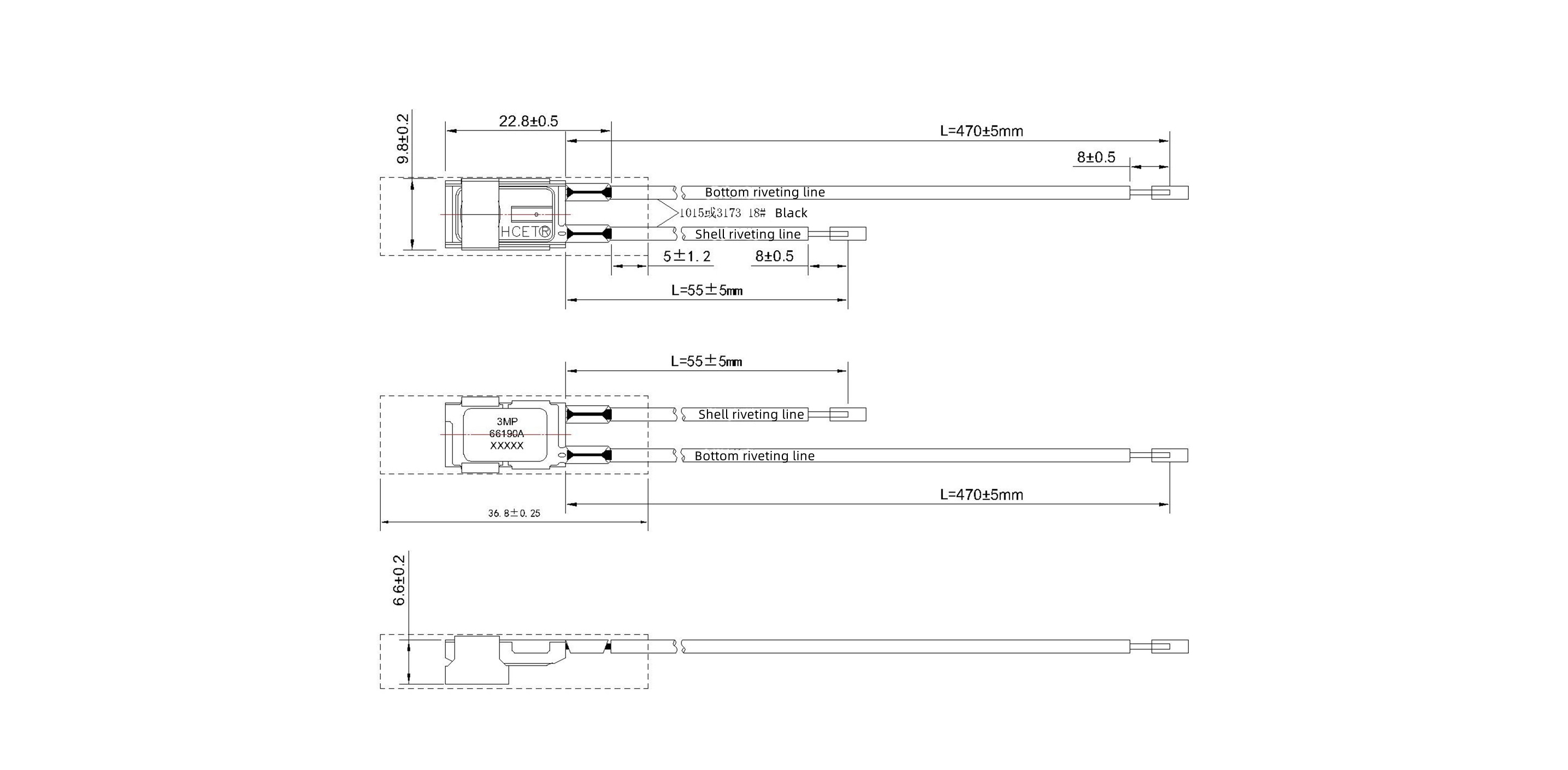 17AM-P motor thermal protector 17AM-P motor thermal protector