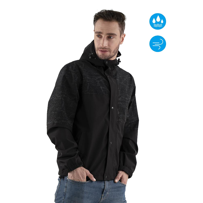 Mens hooded windbreaker jackets