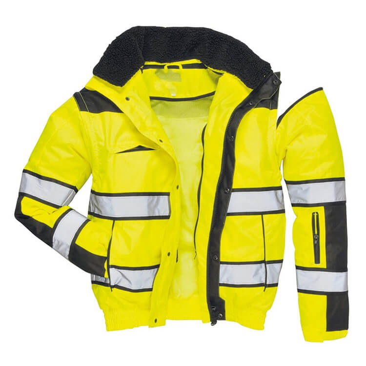 Men's 3 In 1 Safety Reflective Bomber Jacket 