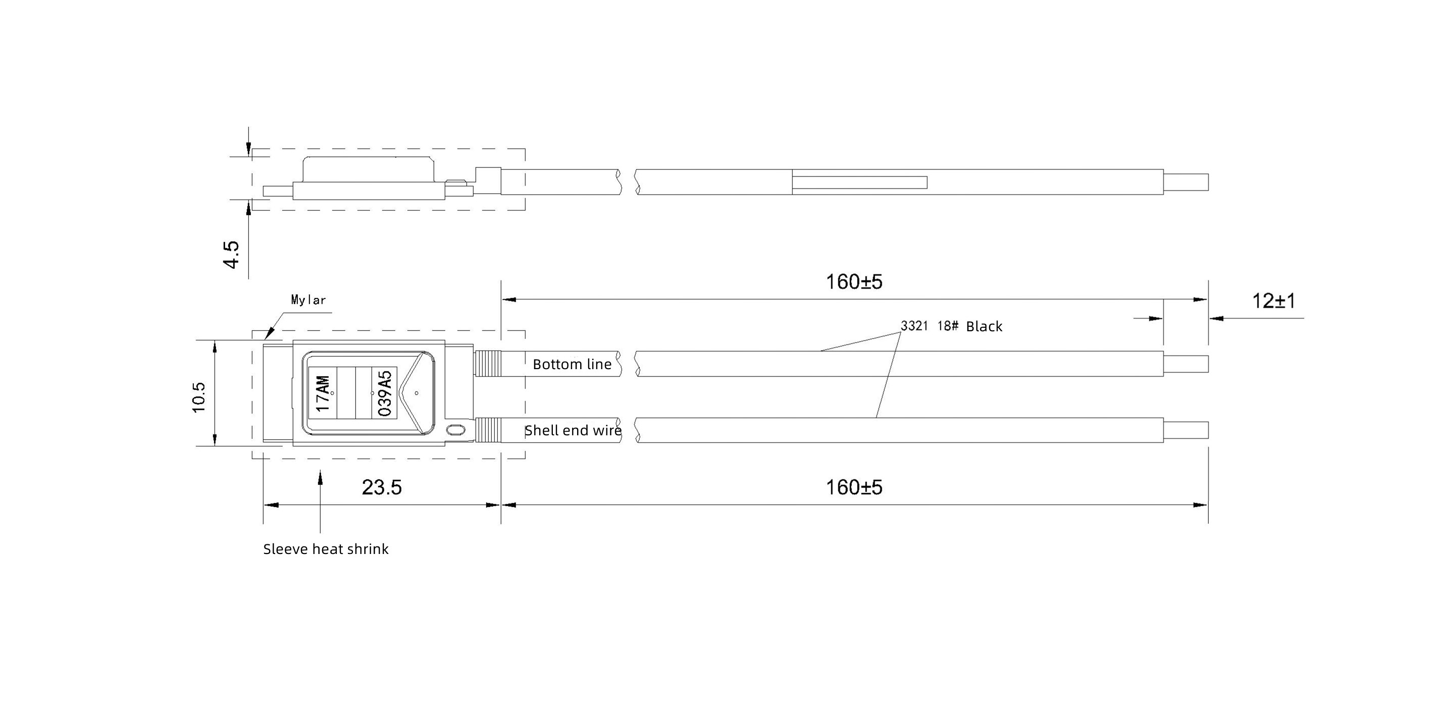 Bimetal thermal cut out switch