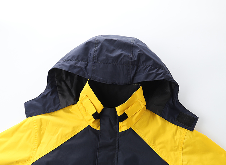 Men's Two Tone Reflective Waterproof Windproof Rain Wear