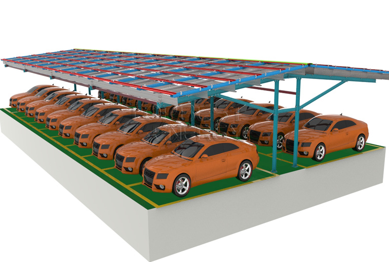 carbon steel photovoltaic carport