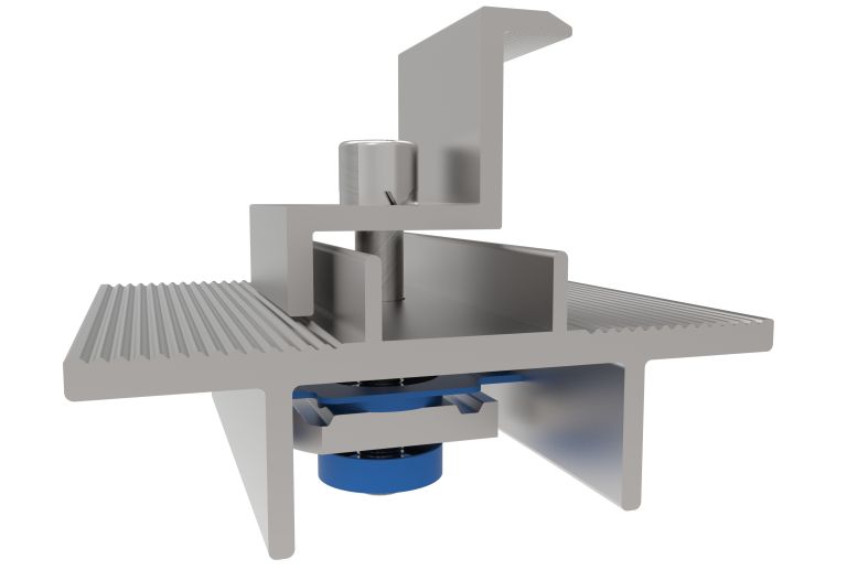 horizontal steel end clamp