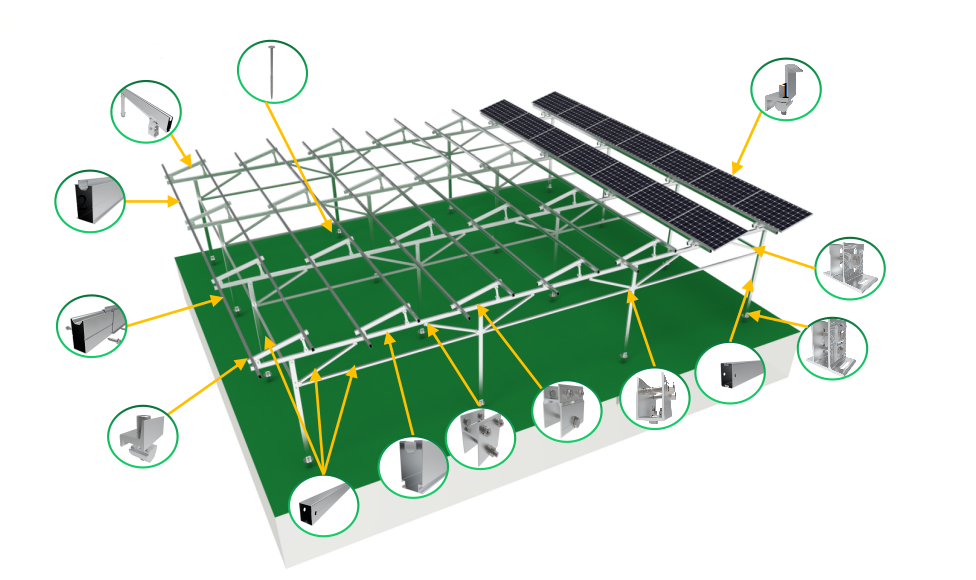 solar far,m ground mounting system