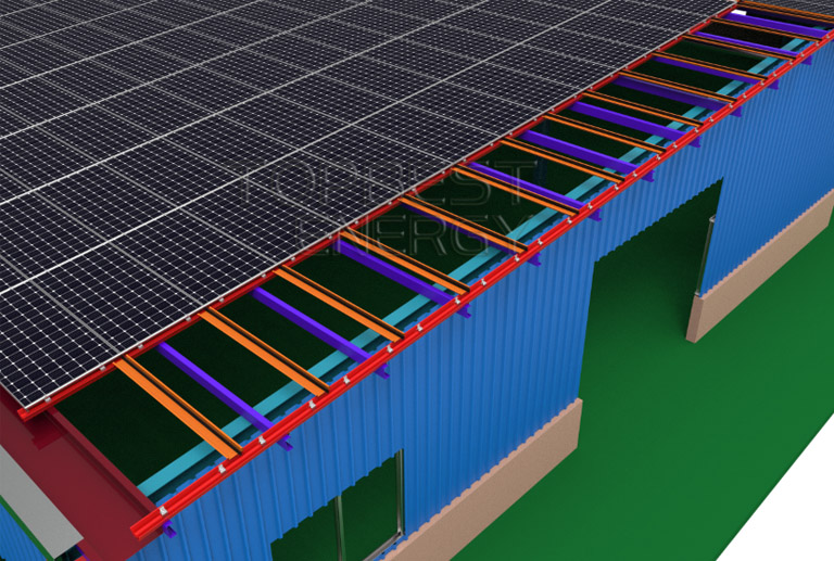 BIPV mounting structure for solar panels BIPV mounting structure for solar panels