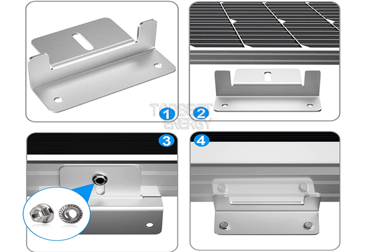 Solar Panel Bracket for RV, Boat, Wall, Caravans