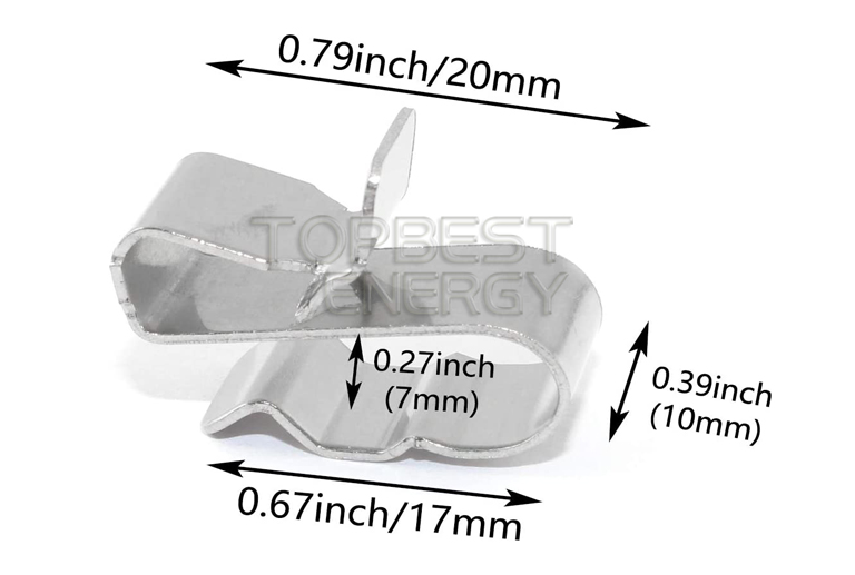 SUS304 Solar cable clips 2 wires