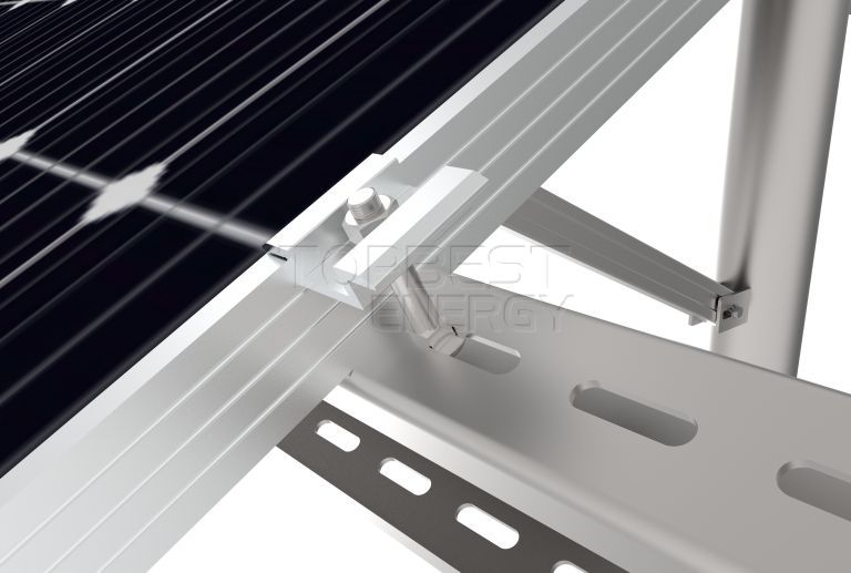 Adjustable solar panel pole mount 1
