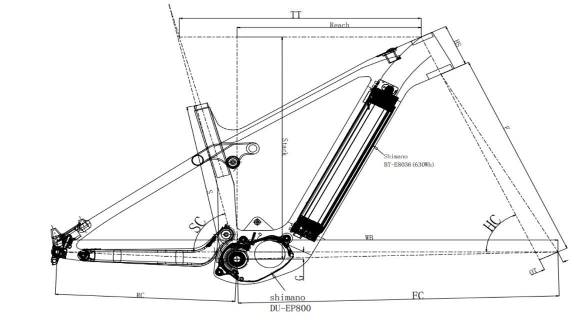 Full Suspension Carbon Bike Frame