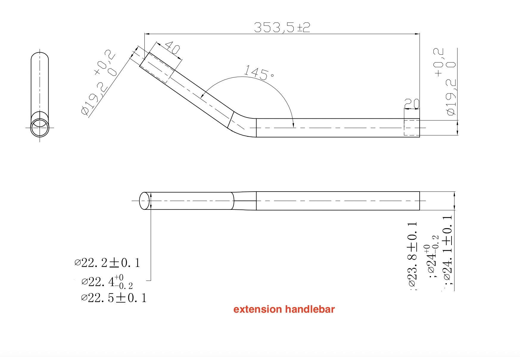 Time Trial Frame handlebars Time Trial Frame handlebars